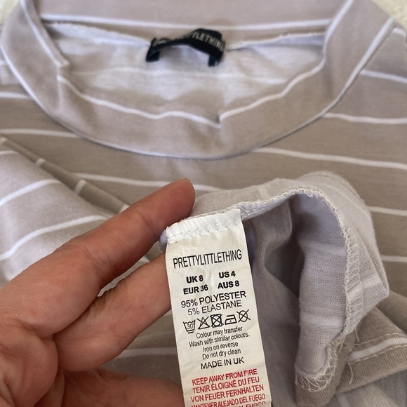 Striped Oversized T-Shirt Dress - Picture 6 of 6